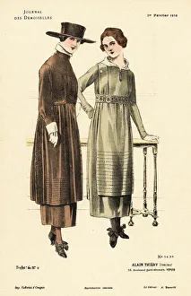 Parlor Prints: Two fashionable women in a parlor, WWI