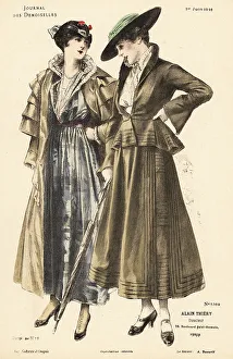 Gaiters Prints: Two fashionable women on a stroll, WWI
