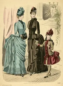 Flounce Prints: Fashions 1884