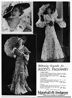 Snelgrove Prints: Fashions for Ascot from Marshall & Snelgrove