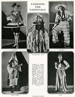 Images Dated 16th June 2017: Fashions for Carnivals, 1928