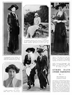 Images Dated 12th October 2015: The fashions of The Duchess of Sutherland from 1912-1926