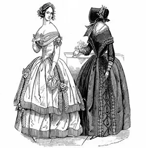 Crape Collection: Fashions for February, 1844