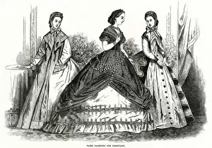 Images Dated 13th September 2018: Fashions for February 1865