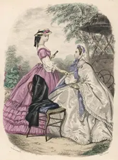 Flounce Prints: Fashions in Garden ?1864