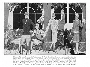 Images Dated 8th July 2014: Fashions at the Port Dauphine, Paris, 1927