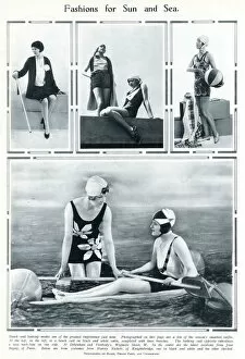 Debenham Collection: Fashions for the sun and sea 1929
