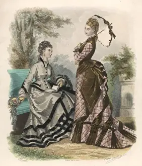 Sleeveless Prints: Fashions / Toudouze 1875
