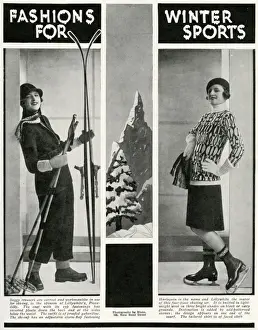Woolen Prints: Fashions for winter sports 1929