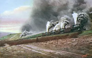 Ahead Prints: The Fast Denver Ltd. Locomotive climbing Soldier Summit
