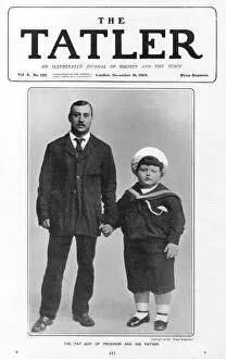 Tatler Collection: The Fat Boy of Peckham and his father