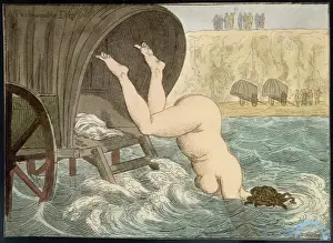 Diving Prints: Fat Lady Diving / 1820