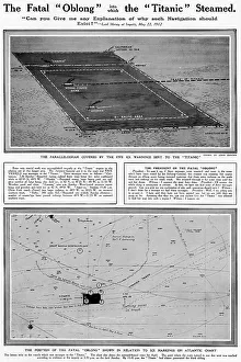 Warnings Prints: The fatal oblong into which the Titanic steamed