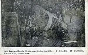Fatal Prints: Fatal Tram Accident - Warstone Lane, Birmingham, Warwickshir