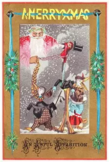 Edible Gallery: Father Christmas apparition on a Christmas card