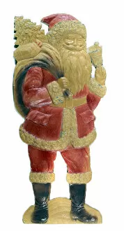 Images Dated 6th January 2016: Father Christmas cardboard figure