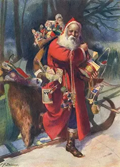 Claus Prints: Father Christmas by E. F. Skinner