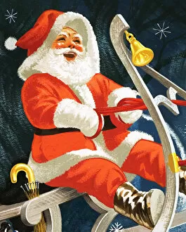 Images Dated 11th June 2007: Father Christmas on his sleigh