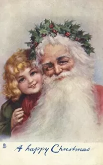 Peeping Collection: Father Cristmas and young girl