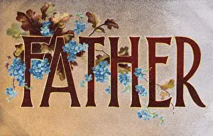 Parenting Prints: Father postcard - Fathers Day