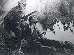 Images Dated 16th November 2011: Father and son fighting in the Dolomites, WW1