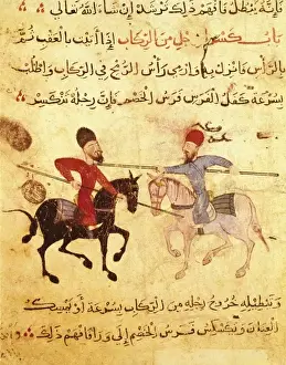 12th Prints: Fatimid period (10th-12th c. ). Islamic art. Miniature