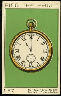 Hours Prints: Find the Fault card No. 7