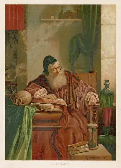 Studies Prints: Faust at his Studies