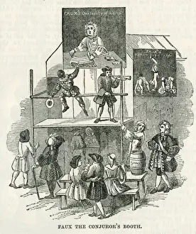 Isaac Prints: Faux the Conjurors booth, Bartholomew Fair, London
