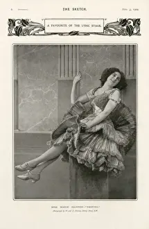 Lyric Prints: A Favourite of the Lyric Stage - Miss Marie Dainton Resting Date: 1904