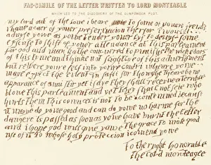 1605 Prints: Fawkes / Monteagle Letter