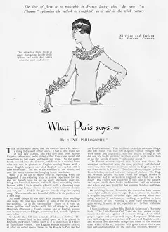 Frocks Gallery: Feature entitled What Paris Says discussing