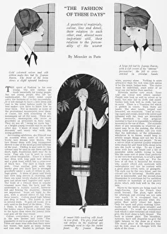 Couturiers Prints: Feature about The Fashion of These Days, Paris, 1926