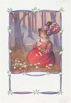 Snowdrops Prints: February. Spring, snowdrops
