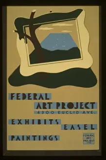 Federal Art Project, 4300 Euclid Ave. exhibits easel painti