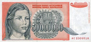 Fifty Collection: Federal Republic of Yugoslavia - Banknote - 50000000 Dinar