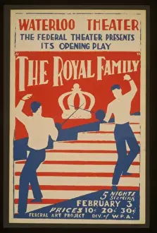 The Federal Theater presents its opening play The royal fami
