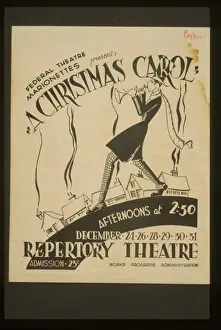 Marionettes Prints: Federal Theatre Marionettes present A Christmas carol Federa
