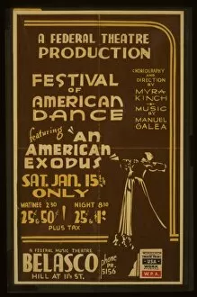 A Federal Theatre production festival of American dance feat