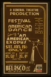 Exodus Prints: A Federal Theatre production festival of American dance feat