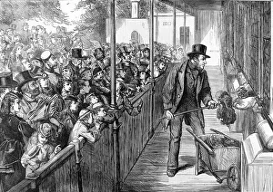 Images Dated 15th February 2005: Feeding the Lions at London Zoo, 1871