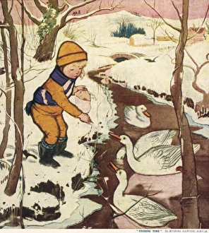Cold Gallery: Feeding Time by Muriel Dawson