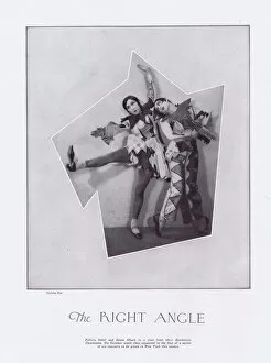 Felicia Sorel and Senia Gluck in a pose from their