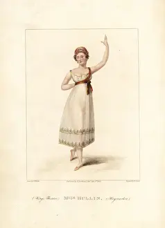 Theater Prints: Felicite Hullin, dancer in La Paysanne Supposee, 1822