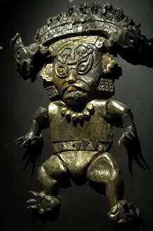 Beaux Prints: Feline deity (3rd c. AD). Moche or Mochica Art