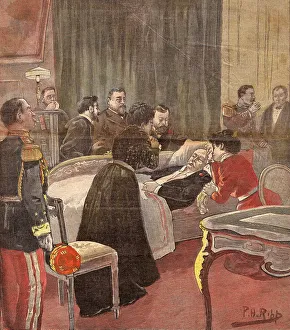 Felix Prints: Felix Faure Dies Death Deathbed Scenes 1898 Last