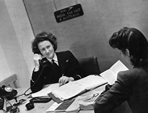 Answering Gallery: Female Air Traffic Clerk