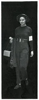 Ambulances Gallery: Female ambulance worker in uniform, September 1939