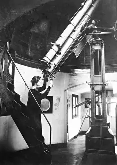 Observatory Prints: Female Astronomer