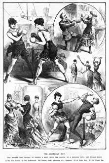 Bout Prints: Female boxer
